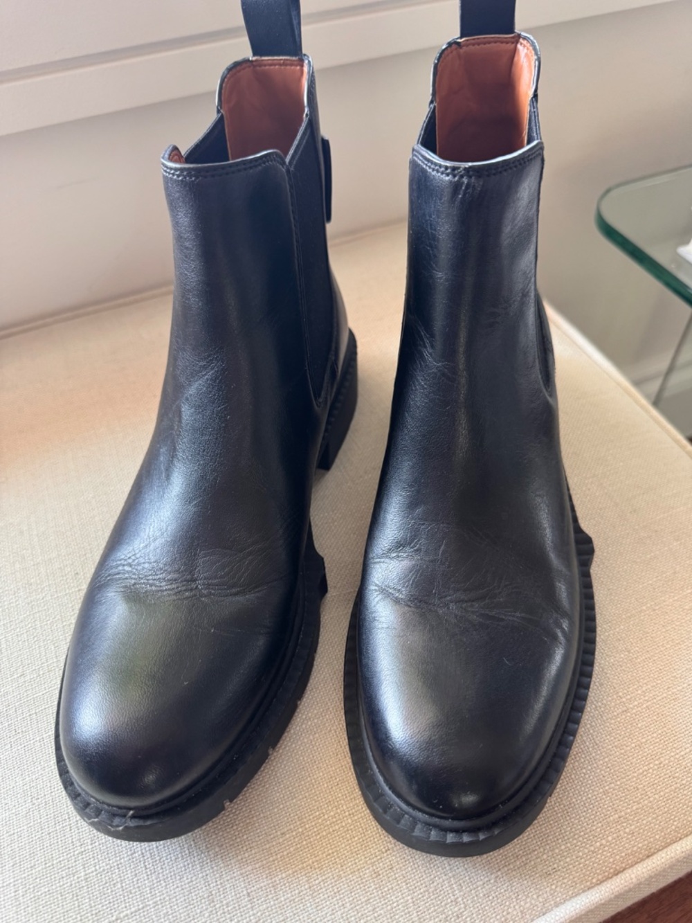 Coach Black Leather Chelsea Boots | Lug Sole | Women’s 8.5 - Picture 2 of 10